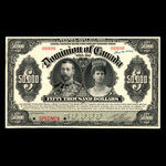 Canada, Dominion du Canada, 50,000 dollars <br /> 2 janvier 1918