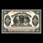 Canada, Dominion du Canada, 50,000 dollars <br /> 2 janvier 1918