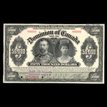 Canada, Dominion du Canada, 50,000 dollars <br /> 2 janvier 1918