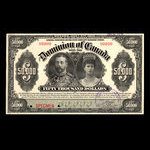 Canada, Dominion du Canada, 50,000 dollars <br /> 2 janvier 1918