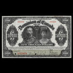 Canada, Dominion du Canada, 50,000 dollars <br /> 2 janvier 1924