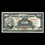 Canada, Banque du Canada, 1,000 dollars <br /> 1935
