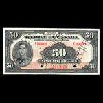 Canada, Banque du Canada, 50 dollars <br /> 1935