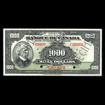 Canada, Banque du Canada, 1,000 dollars <br /> 1935