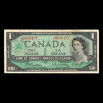 Canada, Banque du Canada, 1 dollar <br /> 1967