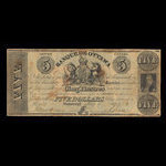 Canada, Banque de Ottawa, 5 dollars <br /> 15 mai 1837