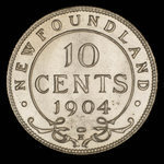 Canada, Édouard VII, 10 cents <br /> 1904