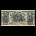 Canada, Dominion du Canada, 1 dollar <br /> 31 mars 1898