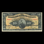 Canada, Standard Bank of Canada, 10 dollars <br /> 2 janvier 1924