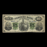 Canada, Western Bank of Canada, 10 dollars <br /> 2 octobre 1882