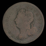 Canada, Province de la Nouvelle-Écosse, 1/2 penny <br /> 1823