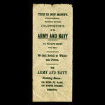 Canada, Army & Navy, aucune dénomination <br /> 1887