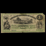 Canada, Commercial Bank of Canada, 1 dollar <br /> 2 janvier 1860