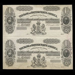 Canada, Bank of British North America, 1 dollar <br /> 1 décembre 1868