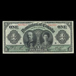 Canada, Dominion du Canada, 1 dollar <br /> 3 janvier 1911