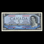 Canada, Banque du Canada, 5 dollars <br /> 1954