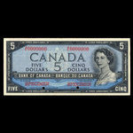 Canada, Banque du Canada, 5 dollars <br /> 1954