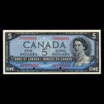 Canada, Banque du Canada, 5 dollars <br /> 1954