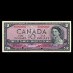 Canada, Banque du Canada, 10 dollars <br /> 1954