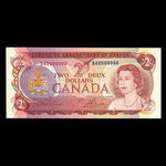 Canada, Banque du Canada, 2 dollars <br /> 1974