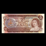 Canada, Banque du Canada, 2 dollars <br /> 1974