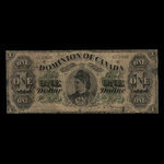 Canada, Dominion du Canada, 1 dollar <br /> 1 juin 1878
