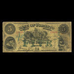 Canada, Bank of Toronto (The), 5 dollars <br /> 1 juillet 1890