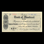 Mexique, Banque de Montréal, 5 pesos <br /> 1 mai 1915