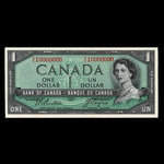 Canada, Banque du Canada, 1 dollar <br /> 1954