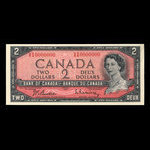 Canada, Banque du Canada, 2 dollars <br /> 1954