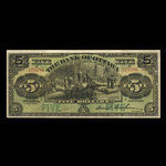 Canada, Bank of Ottawa (The), 5 dollars <br /> 1 juin 1906
