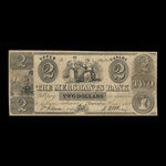Canada, Merchants Bank (The), 2 dollars <br /> 1 juin 1837