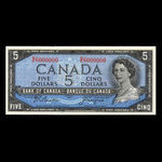 Canada, Banque du Canada, 5 dollars <br /> 1954