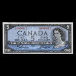 Canada, Banque du Canada, 5 dollars <br /> 1954