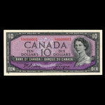 Canada, Banque du Canada, 10 dollars <br /> 1954