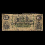 Canada, Province du Canada, 10 dollars <br /> 1 octobre 1866