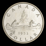 Canada, Élisabeth II, 1 dollar <br /> 1953