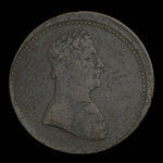 Canada, inconnu, 1/2 penny <br /> 1825