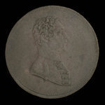 Canada, inconnu, 1/2 penny <br /> 1825