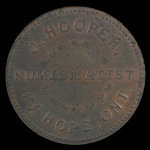 Canada, J. Hooper, aucune dénomination <br /> 1895