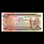 Canada, Banque du Canada, 100 dollars <br /> 1975