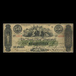 Canada, Bank of New Brunswick, 50 dollars <br /> 1 novembre 1860