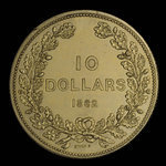 Canada, Gouvernement de la Colombie-britannique, 10 dollars <br /> 1862