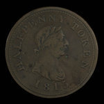 Canada, inconnu, 1/2 penny <br /> 1815