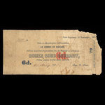 Canada, William Price & Fils, 12 sous <br /> 10 novembre 1853