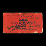 Canada, Compagnie de la Baie d'Hudson, 1 dollar <br /> 1927