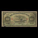 Canada, Metropolitan Bank (The), 10 dollars <br /> 5 novembre 1902