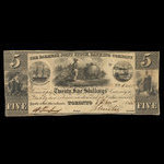 Canada, Farmer's Joint Stock Banking Co., 5 dollars <br /> 1 novembre 1835
