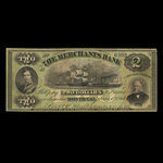 Canada, Merchants Bank (The), 2 dollars <br /> 1 juin 1864