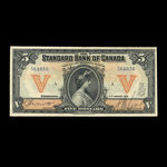 Canada, Standard Bank of Canada, 5 dollars <br /> 2 janvier 1919